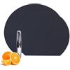 TEGOVE 2x Tagliere Flessibile in TPU, Taglieri Cucina,Senza BPA,Taglieri Flessibili Antigraffio,Antiscivolo e Facile da Pulire e Antibatterico,Double-Face,Lavabile in Lavastoviglie(Nero)