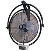VDC Ventilatore industriale da parete e soffitto, 120 W, con timer fino a 7,5 h e telecomando