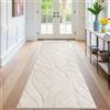 SHACOS Tappeto Corridoio Lungo 60x300 cm, Moderno Tappeti Passatoia Lavabile, Tappeto Cucina Antiscivolo Pelo Corto, Tappeti Runner per Ingresso, Cucina, Camera da Letto, Beige