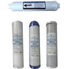 The Water Filter Men Set per il filtraggio dell'acqua a osmosi inversa (4 filtri / ricambi annuali per filtri)