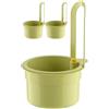 Hoadyush 3 Pezzi Colino per Lavello Cucina - Bottone Filtro Lavandino Cucina, Sospensione Filtro Lavello, Rimovibile, per Rubinetti, Lavandini, Verdure, Residui di Terra (Verde)