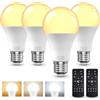 BrightArk Lampadina LED E27 con Telecomando, Lampadina E27 Dimmerabile, Lampadine LED da 9W, 3 Temperature di Colore 3000K-6000K, Lampadine Telecomandate con Funzione di Temporizzazione e Memoria