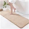 Exclusivo Mezcla Tappeto da Bagno, 60 x 180 cm, Assorbente e Antiscivolo | Asciugatura rapida, Lavabile in lavatrice, Morbido, Confortevole, Doccia, Cucina, Soggiorno, Decorazione, Beige