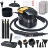 Lnopever Pulitore a Vapore 2500W,Portatile ad Alta Pressione, Steam Cleaner con 3 Livelli di Potenza, tempo di riscaldamento 10s,Serbatoio 1600 ml, per la pulizia con 17 accessori,per Casa, Cucina, Bagno
