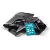 FLUR Telo Puro in PVC UV Nero Atossico per Laghetto Giardino 0,5mm