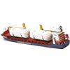 ZEZEFUFU Modello di nave da carico polacco di Danzica in scala 1:400, fatto a mano, modello di nave militare fai da te (kit smontato)
