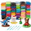 RUACDIQ 72PZ Argilla da Modellare, plastilina per Bambini, 48 Colori plastilina Air Dry Clay con 5 Utensili Regalo Creativo per Bambini 3-12 Anni (6 Grammi)