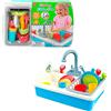 ColorBaby Play, Lavello Giocattolo c/Acqua e Utensili da Cucina 20 Pezzi (44591)
