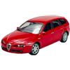 Generisch Welly Modello Auto Compatibile con Alfa Romeo 159 Sportwagon Rosso 1/43-1/49 Metal Model Auto Die Cast 44001