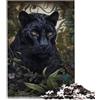 OLIKED Whimsical Black Panther Jigsaw Puzzle per adulti Puzzle da 1000 pezzi per bambiniPuzzle di cartone per adulti e bambini dai 12 anni in su colorato/26 x 38 cm.