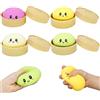 OPEIXSAYKOC 4 Pezzi Dumpling Squishy, Fufu Squishy, Dumplings Antistress Giocattoli con Vaporiera, Giocattoli Sensoriali per Adulti, Regalos per Festa Compleanno