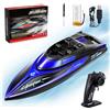 Coikes Barca Telecomandata Professionale Barca RC con Luce LED Impermeabile Sottomarino Telecomandato per Bambini Adulti Barca Radiocomandata Ricaricabile per Piscine Laghi Stagni