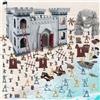 deAO Castello Medievale Giocattoli del Figure Cavalieri Action Set, 310 Pezzi Soldatini Militari Playset, Modello Militare Giocattolo Medievale, Set di Gioco Militari Regalo per Bambini 3+ Anni