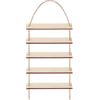 YAJIMAOY Scala in Miniatura con Gnomo, Scherzo di Gnomo Scala di Corda, Decorazione Natalizia e Casa delle Bambole, Decorazioni Porta Elfo Natale Accessori per Finestre, Pavimenti, Pareti