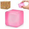 Graphinza Giocattoli da Schiacciare Cubi Morbidi Giocattolo Cubo di Ghiaccio，Cubi Morbidi Giocattoli da Schiacciare，Giocattoli Sensoriali e Adulti Piccolo Blu & Piccolo Rosa (New Pink)