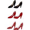 BABIBAOBEI 3 paia Artistico Ferro Dollhouses Scarpe Dettagliate Piccolo Tacco per 1/12 Scala Modello Casa Accessori Dettagliati Case Delle Bambole Accessori Ferro