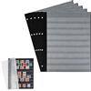 Prophila Collection 5 Prophila Lighthouse Double Sided Stockbook Pages 9 Clear Strips Black Cardboard