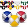 Juggle Dream Set di 3 Palline da Giocoleria Professionali, con Video di Apprendimento Online, Perfette per Principianti ed Esperti (Argento/Blu, Argento/Rosso, Argento/Giallo)