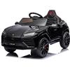 FINOOS Auto Macchina ELETTRICA per Bambini 12V Lamborghini Urus Licenza Originale, Batteria, 12V, Telecomando 2,4 GHz (Nero)