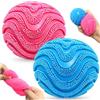 TOGETDREAM 2 Pezzi Fuzzy Ball squishy , Pallina antistress con particelle in rilievo a forma di onde, Giocattolo Antistress per Adulti Bambini, fidget toy per ASD ADHD Ufficio Regali (Rosa e Blu)