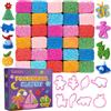YOPINSAND Kit Gioco Perline Schiuma Modellabile, 30 Confezioni | Slime Sensoriale per Bambini e Bimbi Piccoli, Attività Creative Educative per Classe Prescolare