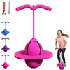 JOYTIX Pallone Salterino Balance per Bambini, Pogo Ball con Maniglia, Base Antiscivolo, Giocattolo Sportivo per Interno & Esterno, Gioco e Fitness per Bambini e Adulti (Rosa)