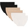 DIM Slip da donna Set di 6 | Les Pockets Cotone Ecodim | Morbidezza e comfort | Cintura invisibile | Multicolore | Stile classico