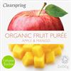 Clearspring Organic Apple and Mango Fruit Puree 2 X 100 g (Pack of 12)