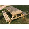 Alce Tavolo Pic Nic in legno impregnato 179x150xh68,3 cm