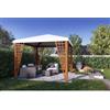 Alce Gazebo Jocker Pocket 300x300 cm Color Noce con copertura pvc