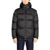 Blauer Giacca con cappuccio nera tinta unita con zip - Giacche, Nero, L