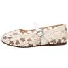 Generico Decollete Donna a Punta 37-43 EU in Pizzo e Rete con Tacco Basso Scarpe da Ballo Eleganti Décolleté Comode Casual Primavera Estive Ballerine Leggere Traspirante per Premaman,Casa Lavoro Cerimonia,37