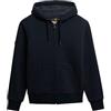 Superdry Uomo Felpa con Cappuccio E Zip Foderata in Borg, Eclipse Navy, XL