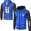UZVKAVJP Felpa con Cappuccio da Uomo Manica Lunga Tuta Ginnastica per U.n.k.u.t Felpe E Cuciture Giacca Larga Cerniera Abbigliamento Sportivo Cappotto-LanSe||x_l