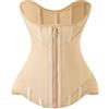 Generisch Corsetto da donna con chiusura lampo per un controllo mirato della pancia e una graziosa schiena corsetto da donna con scollo a U per sostenere, corpetto sotto il seno