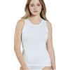 Kappa 3 Canotte Spalla Larga Donna Art. K2401 Cotone bielastico (M, Bianco)