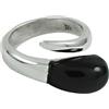CELCIA JEWELRY Natural Black Onyx Ring, Real 925 Sterling Silver, Adjustable Ring, Bohemian Ring, Engagement Ring for Women, Meditation Ring, Western Ring, Fashionable Ring, Funky Ring