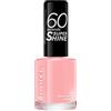 Rimmel London 60 Seconds Super Shine Smalto, Smalto asciugatura rapida, Colore vibrante, A lunga tenuta, 8 ml, 262 RINGARING Roses