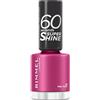Rimmel London, 60 Seconds Super Shine, smalto per unghie, 321 Pink Fields, 8 ml