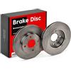STARK SKFO-2005 2x Disco freno Anteriore senza viti/bulloni Compatibilità con FORD Fiesta Mk6 Hatchback JA8, JR8