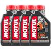 BYUP KIT 4 LITRI LT OLIO MOTUL 7100 10W40 MOTO SCOOTER 100% SINTETICO 4 TEMPI JASO T903 MA2 TAGLIANDO MOTO SCOOTER ATV