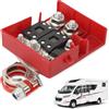 HERCHR Terminale della Batteria della Scatola dei Fusibili, 32V 400a Protezione da Cortocircuito Connessione Rapida Sensibile Terminale di Distribuzione della Batteria Accessori Automobilistici Per Roulotte