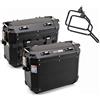 MOTOTOPGUN givi trekker outback obkn37bpack2+pl5103cam valigie laterali + portavaligie monokey cam alluminio nero 37 + 37 litri compatibile con bmw f 800 gs 2008 2009 2010 2011
