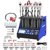 MR CARTOOL V311 Onde ultrasoniche Iniettore Pulitore e Tester con 6 Cilindri per GDI EFI FSI Iniettore di Carburante Auto Cleaner Tester per Veicoli Moto Carburante Strumenti di Pulizia