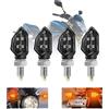 RUIZHI Frecce Moto, 4 pezzi 12V Frecce LED Moto, Luci di Svolta, Grado di Protezione IP65 FrecceMoto Omologate Per Il Giorno E La Notte, Adatto Per Motorcycle Da Strada