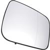 MIRROVIA Vetro Specchio Retrovisore Destro Per Mercedes A W169 08-12 1Pc | Con Piastra Di Supporto Bianco Vetro Reale 17.5cm 2 Pin Elettrico OE A1698102221 Per Mercedes B-CLASS W245 08-12