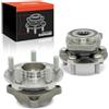 Frankberg Set di 2 cuscinetti ruota anteriori con anello magnetico ABS | davanti Con anello magnetico Sensore di velocità ABS Sensore di velocità ABS Ruota flangiata ⌀124