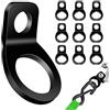 Generisch Zurranker - 10 mm - 10 pezzi - 10 pezzi - Acciaio inossidabile - Versatile - Perfetto per moto da dirtbike, camion, rimorchi, portapacchi posteriore moto