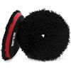 SPTA Tampone per lucidatura in microfibra, 2 pezzi da 125 mm, disco da taglio in microfibra con supporto in velcro per lucidatura auto, lucidatrice, lucidatura, ceretta e lucidatura, 2 pezzi
