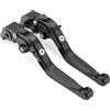 SUTVCM Leva frizione freno Leve Freno E Frizione Regolabili Moto Pieghevoli Ed Estensibili Per Ducati Per Monster 937 950 1100 1200 SR Per Hypermotard SP(Nero)